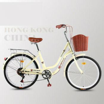 20-24-26 inch ladies bike with basket city bike ladies bike singlespeed 7gears